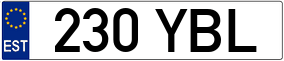 Trailer License Plate